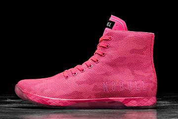 Women's Nobull High-Top Neon Camo Trainers Pink | SG L3057I